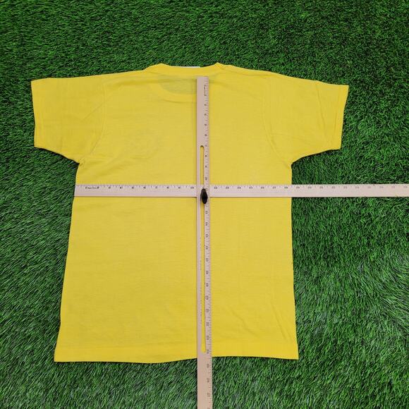 Vintage 1986 Screen-Stars Shirt Womens M/L 18x24 Yellow USA - Picture 3 of 13